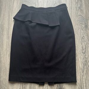 Antonio Melani Black peplum asymmetric pencil Women's Skirt